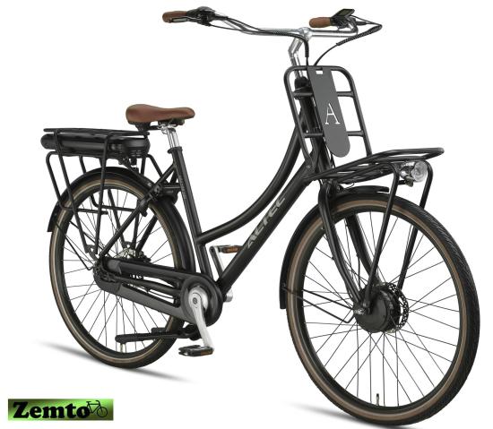 Preview: Damen Elektrofahrrad Kratos, Hydr.Scheiben, 7 Gang, Bremsen, 53 cm, schwarz
